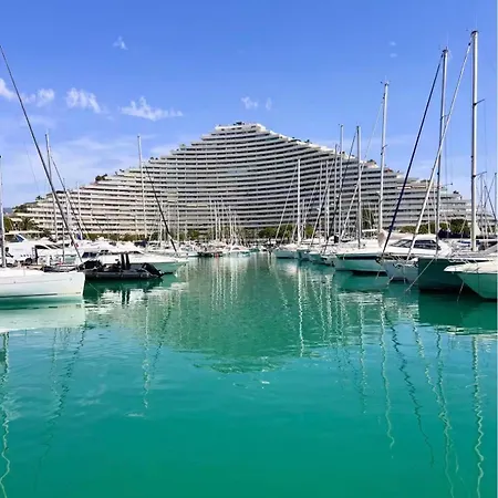 Апартаменты Magnifique Appartement Front De Mer Plein Centre Вильнёв-Лубе